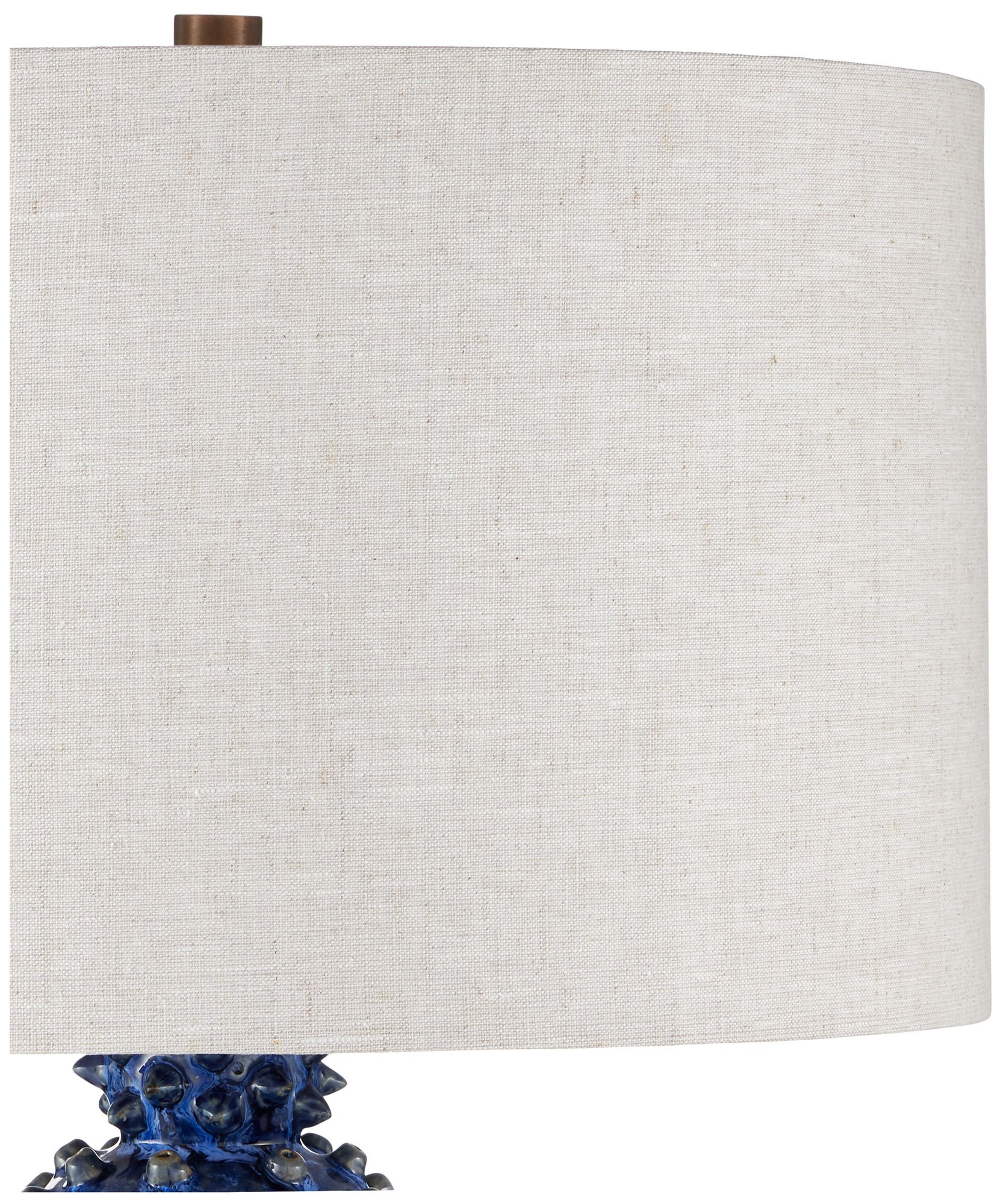 Image 4 Currey & Company 31.0" Undersea Dark Blue Ceramic Table Lamp more views