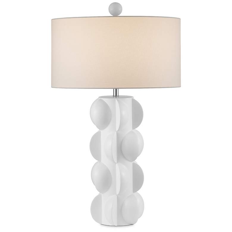 Image 1 Currey & Company 31.25" Saliszzole White Table Lamp