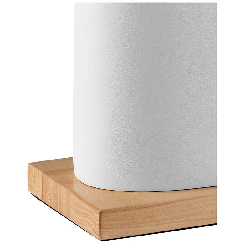 Image 3 Currey & Company 31.5" Musing White Composite and Wood Table Lamp more views