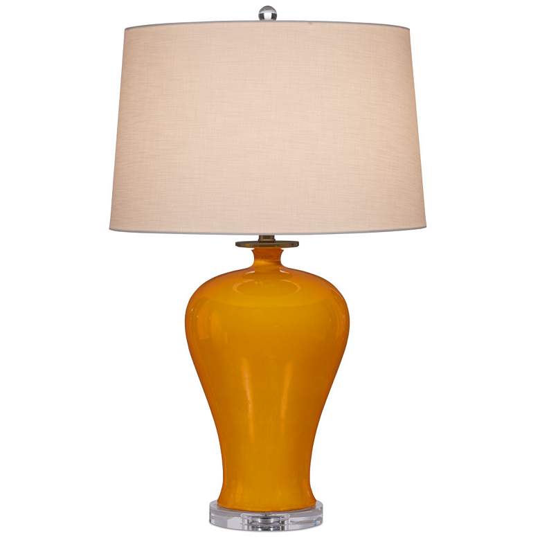 Image 1 Currey & Company 31" Imperial Yellow Table Lamp