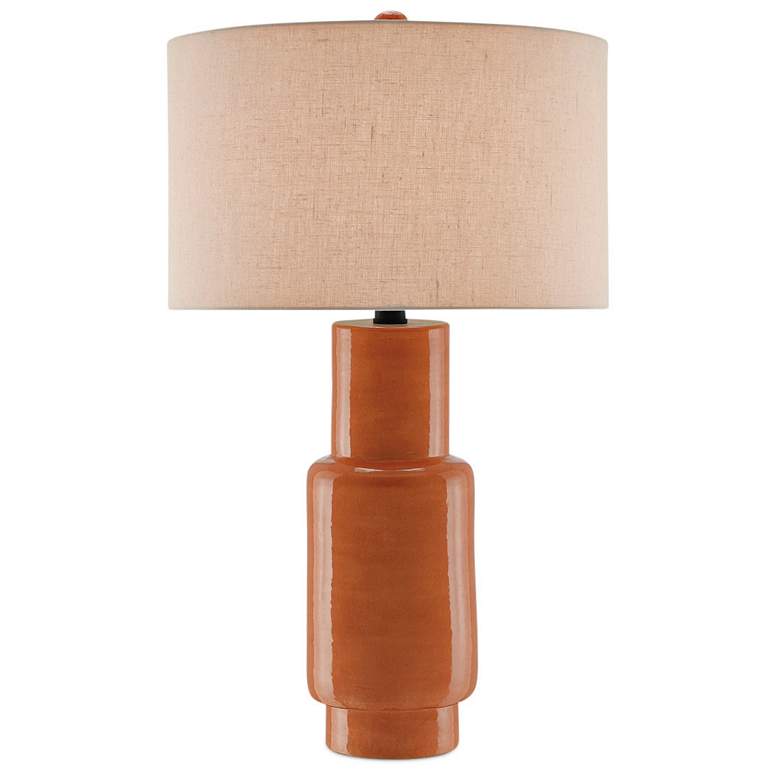 Image 1 Currey & Company 31" Janeen Orange Table Lamp
