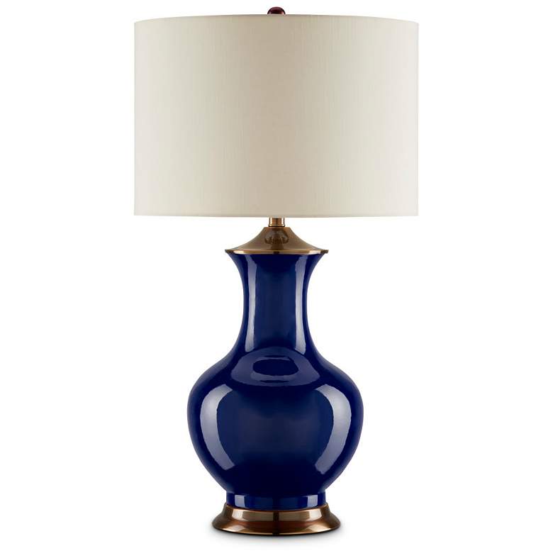 Image 3 Currey & Company 31" Lilou Blue Table Lamp more views
