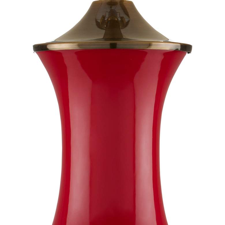 Image 2 Currey & Company 31" Lilou Red Table Lamp more views