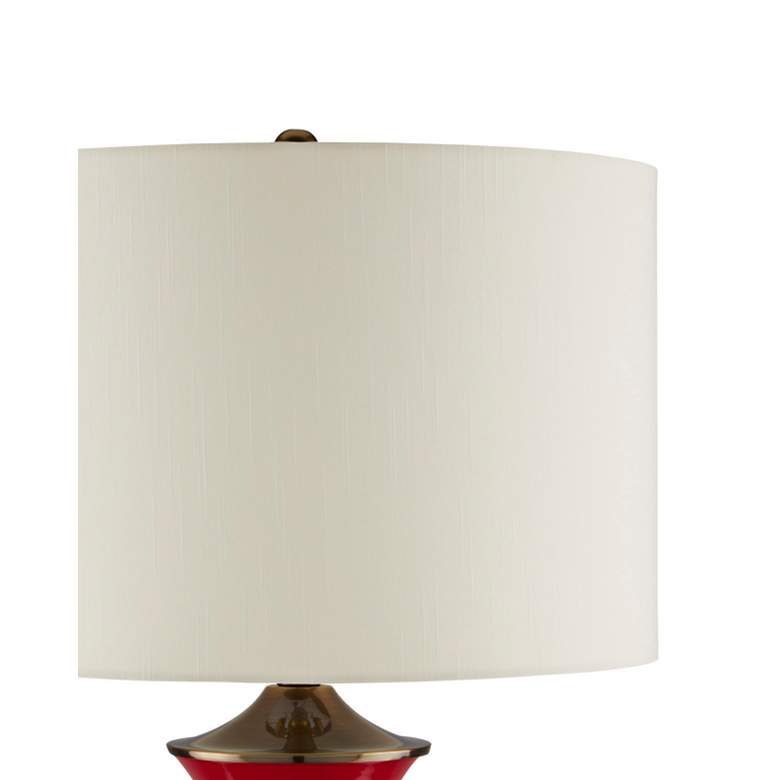 Image 3 Currey & Company 31" Lilou Red Table Lamp more views