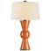 Currey & Company 31" Modern Upbeat Orange Terracotta Table Lamp