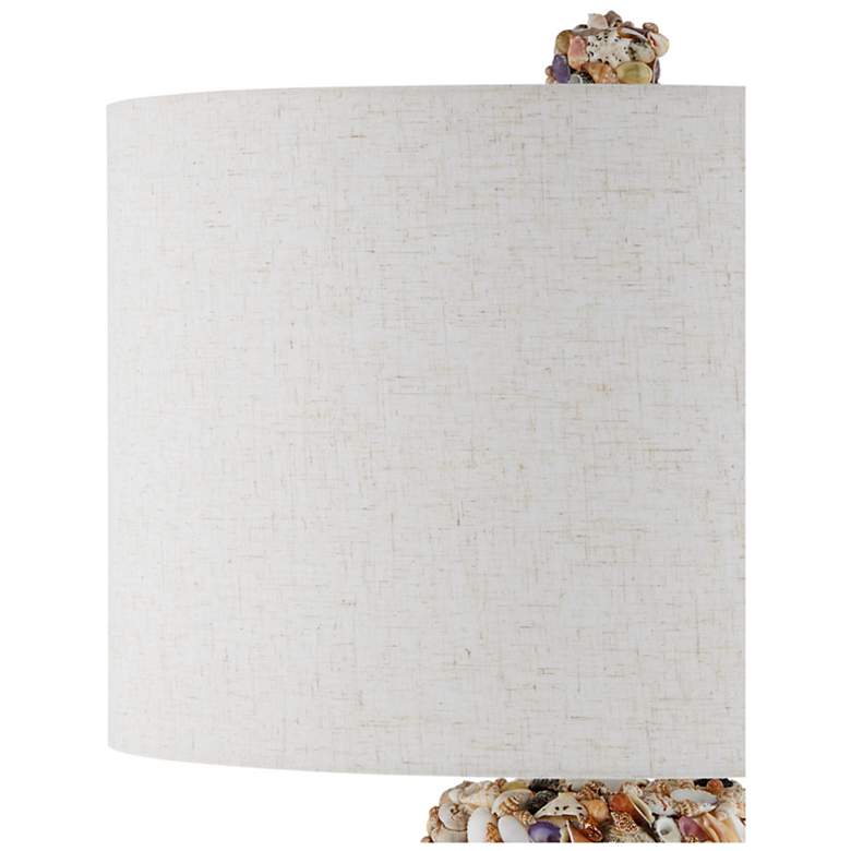 Image 3 Currey & Company 32.5" Festoon Multi-Color Shell Table Lamp more views