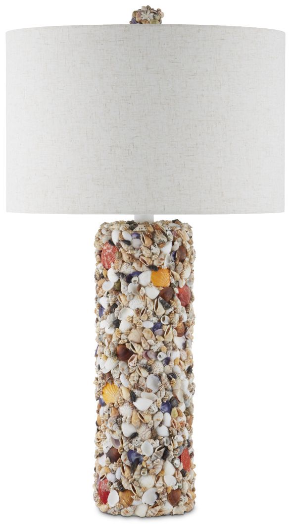 Image 4 Currey & Company 32.5" Festoon Multi-Color Shell Table Lamp more views