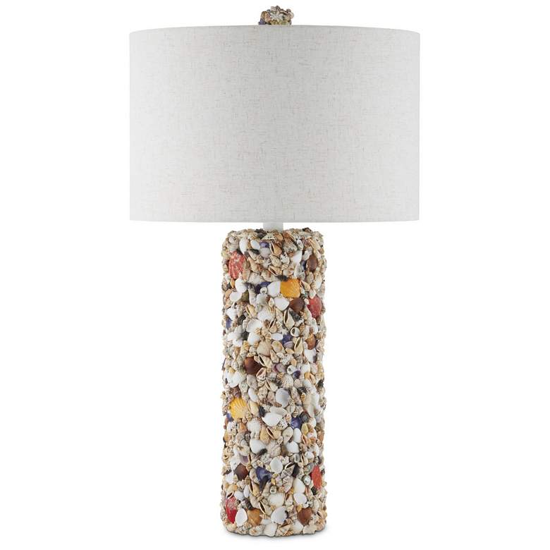 Image 4 Currey & Company 32.5" Festoon Multi-Color Shell Table Lamp more views