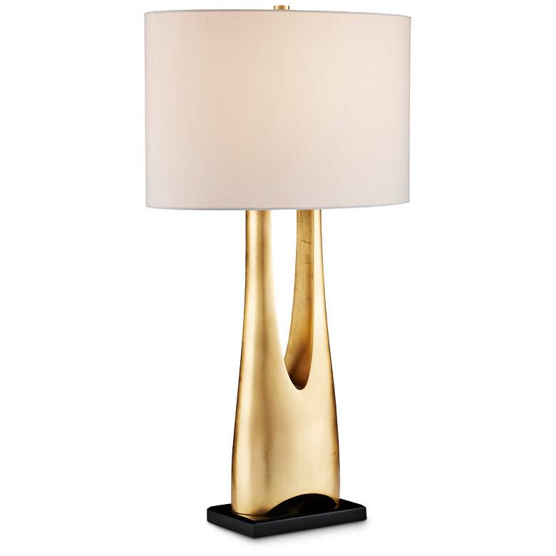 Image 1 Currey & Company 32" La Porta Gold Table Lamp