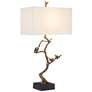 Currey &amp; Company 33 1/2"High Shadows Antique Brass Tree Table Lamp