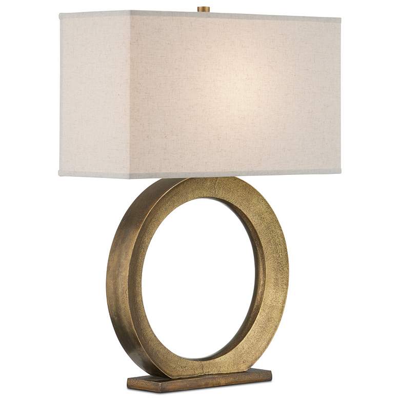 Image 1 Currey & Company 33" Cercle Brass Table Lamp