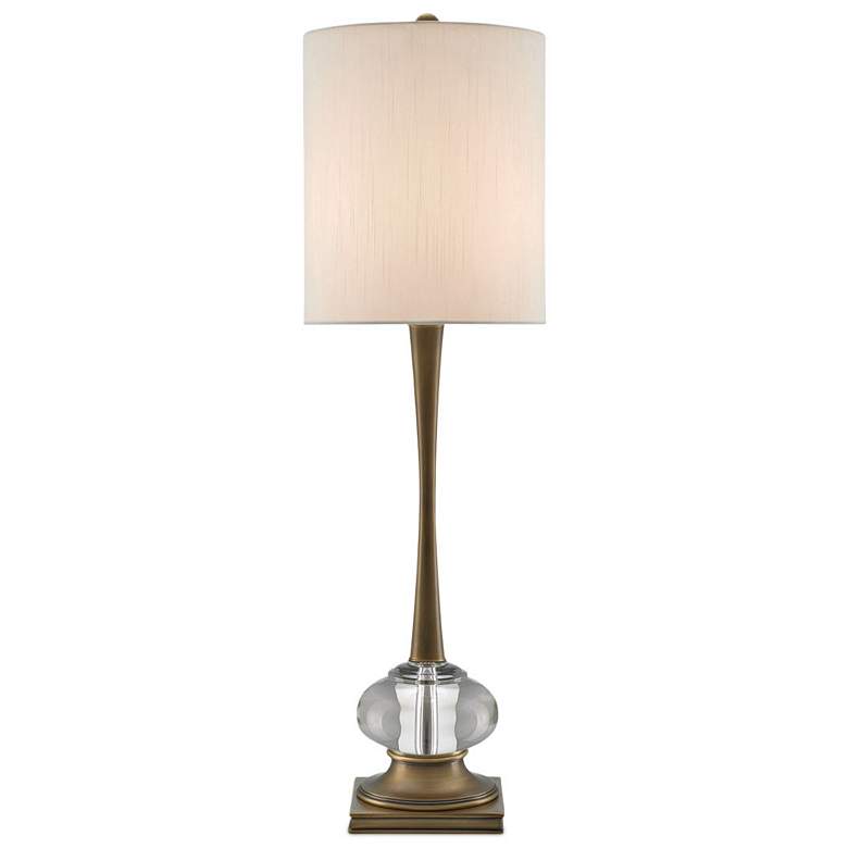 Image 1 Currey & Company 34" Giovanna Brass Table Lamp