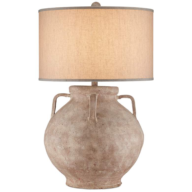 Image 1 Currey & Company 36.75" Pompeii Terracotta Table Lamp