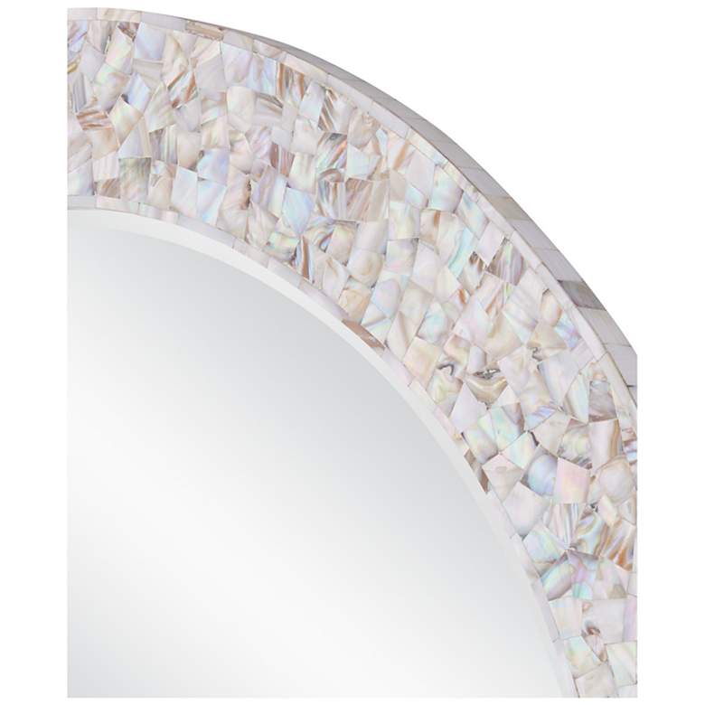Image 2 Currey & Company 38" Uma Mother of Pearl Round Mirror more views