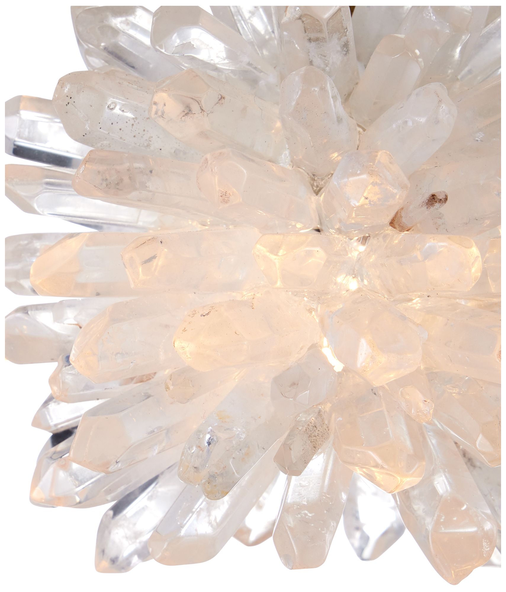 Image 2 Currey & Company 5.5" Purity 1-Light Quartz Pendant more views