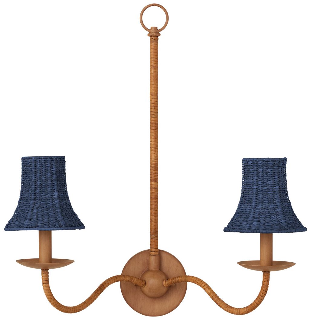 Image 4 Currey & Company 5" x 5.5" x 5.5" Belle Indigo Chandelie more views