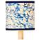 Currey & Company 5" x 5" x 5" Marble Blue Lace Paper Dru