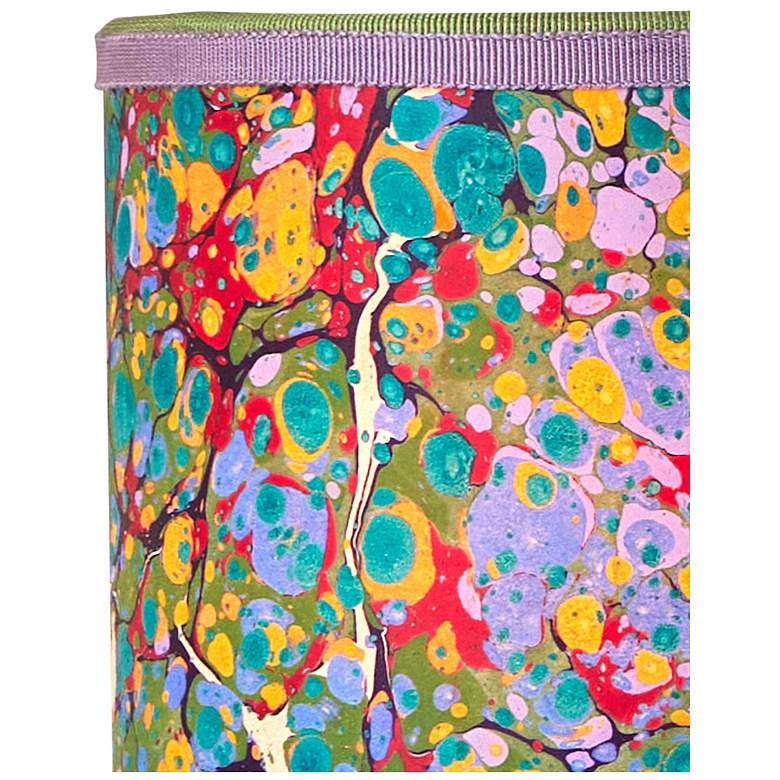 Image 2 Currey & Company 5" x 5" x 5" Marble Multi-Color Paper D more views