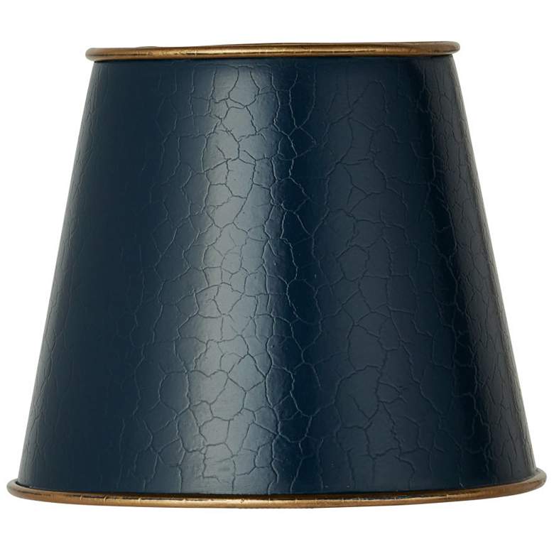 Image 1 Currey & Company 5" x 6" x 6" Tole Blue Tapered Chandeli