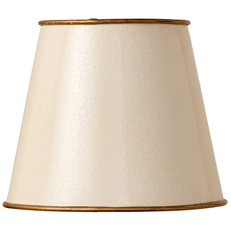 Image 1 Currey & Company 5" x 6" x 6" Tole Ivory Tapered Chandel