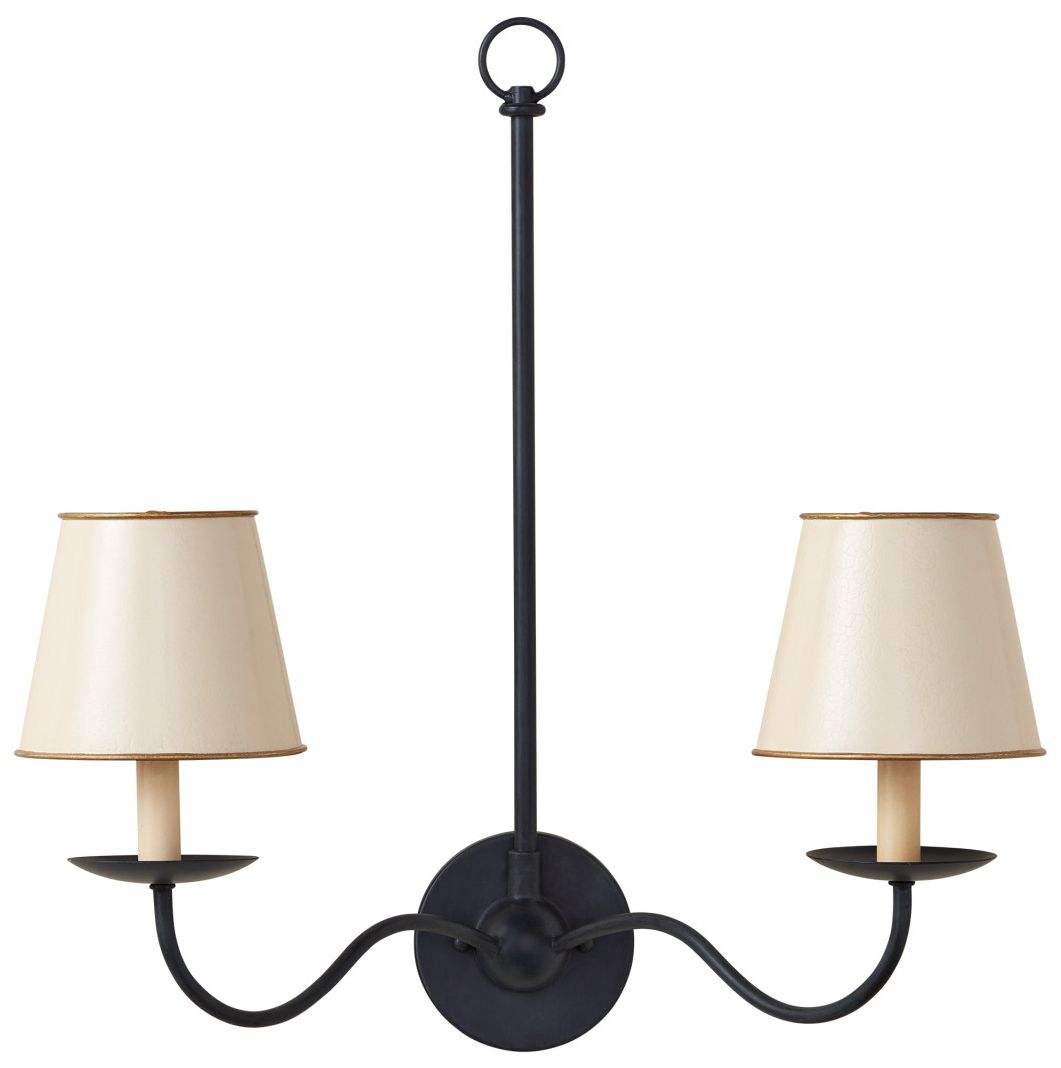 Image 4 Currey & Company 5" x 6" x 6" Tole Ivory Tapered Chandel more views