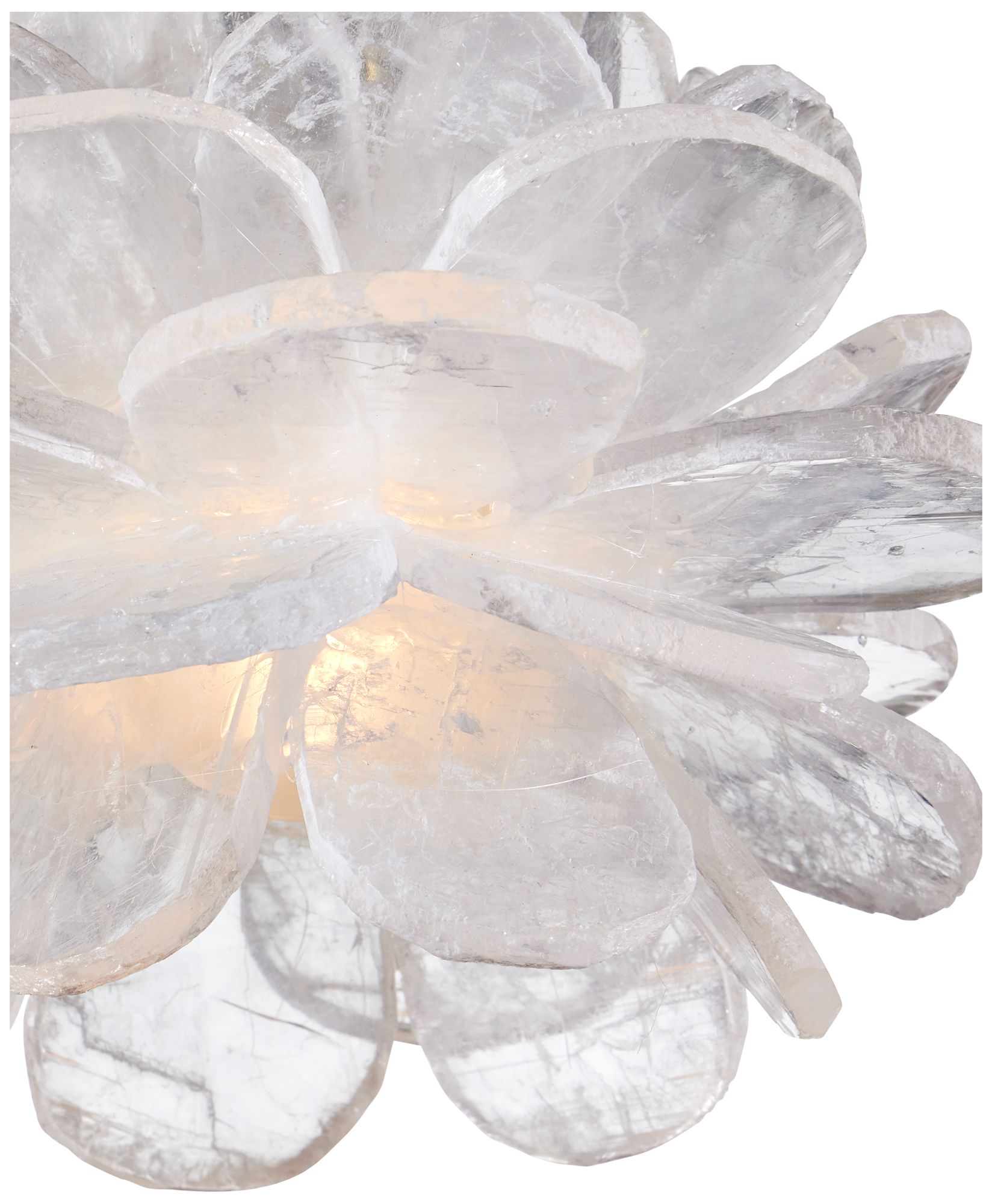 Image 2 Currey & Company 6" Clarity 1-Light Selenite Pendant more views