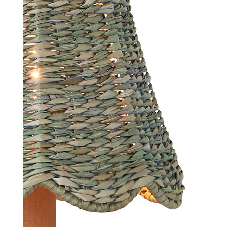 Image 2 Currey & Company 6" x 6" x 6" Annabelle Light Teal Taper more views