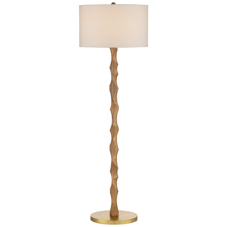 Image 1 Currey &#38; Company 64 inch Sunbird Wood Floor Lamp