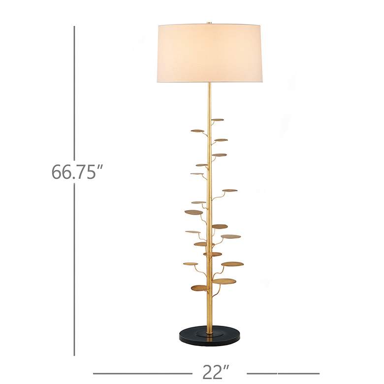 Image 3 Currey & Company 66.75" Vittoria Money Tree Floor Lamp more views