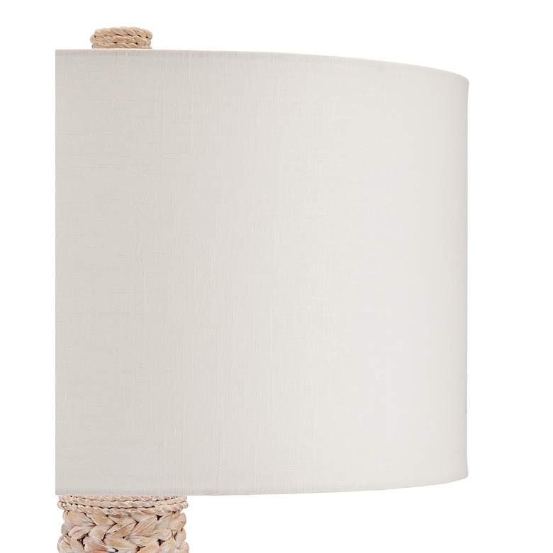 Image 5 Currey & Company 67" Birdsong Whitewash Water Hyacinth Floor Lamp more views