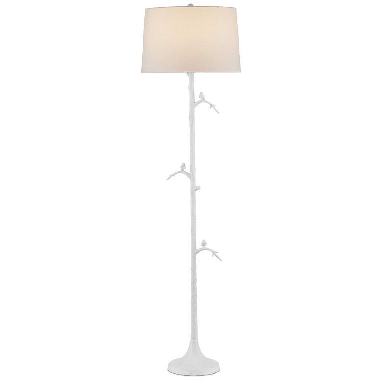 Image 1 Currey & Company 69.5" Piaf White Floor Lamp