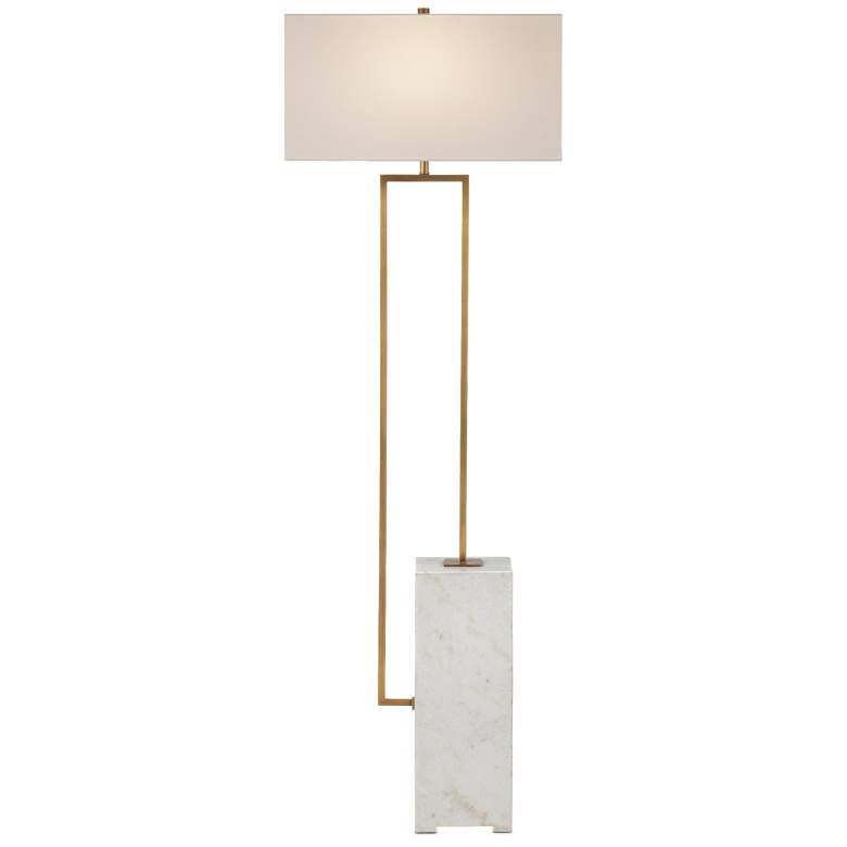 Image 1 Currey & Company 69" Beside Marble Floor Lamp