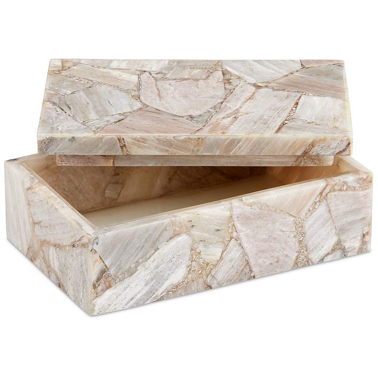 Image 2 Currey & Company 7" Jossa Banded Aventurine Box more views