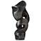 Currey & Company 7" Roland Black Marble Abstract Sculpture