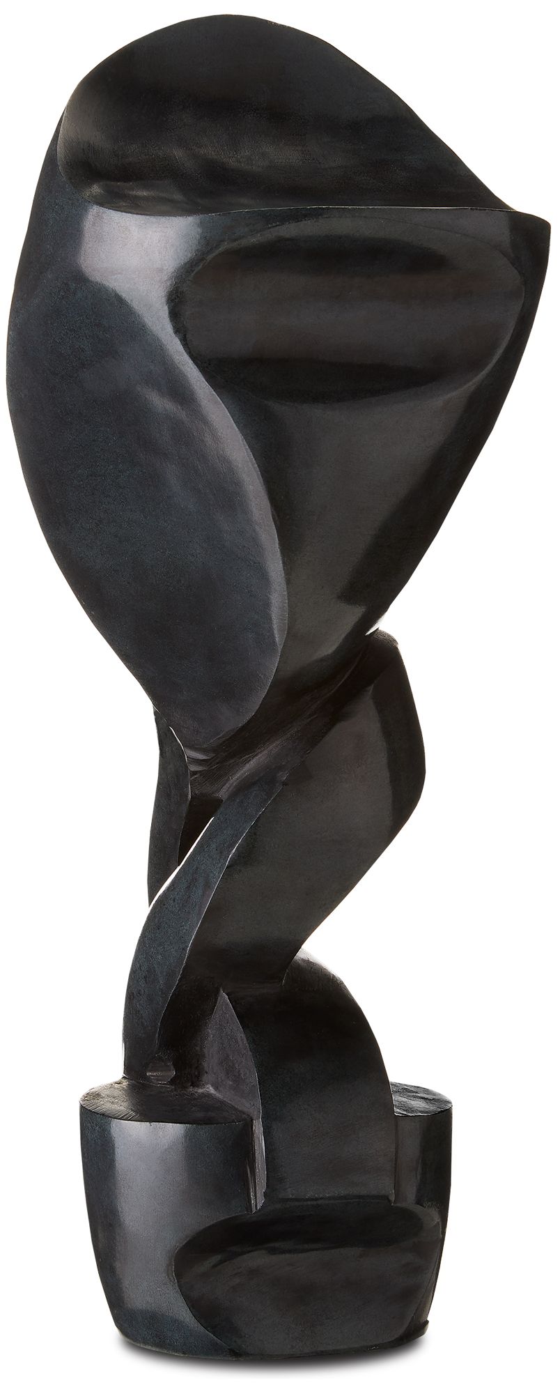 Image 3 Currey & Company 7" Roland Black Marble Abstract Sculpture more views