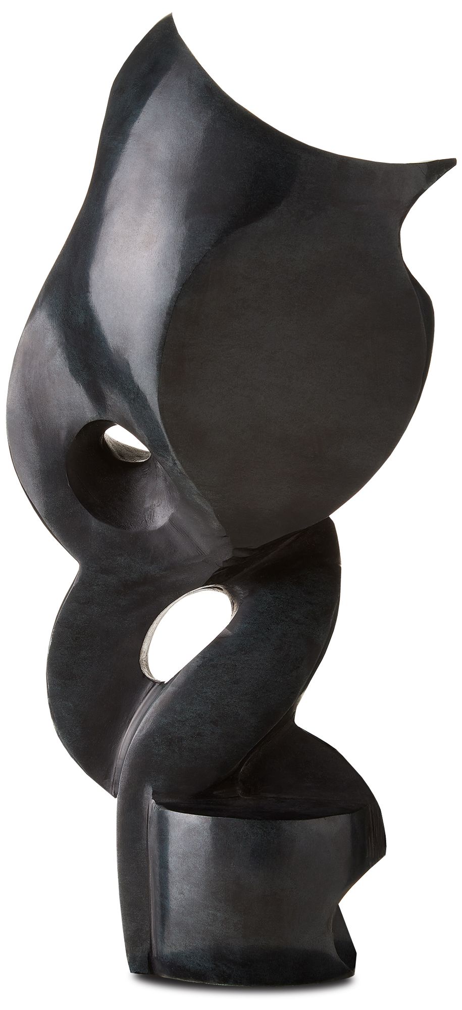 Image 4 Currey & Company 7" Roland Black Marble Abstract Sculpture more views