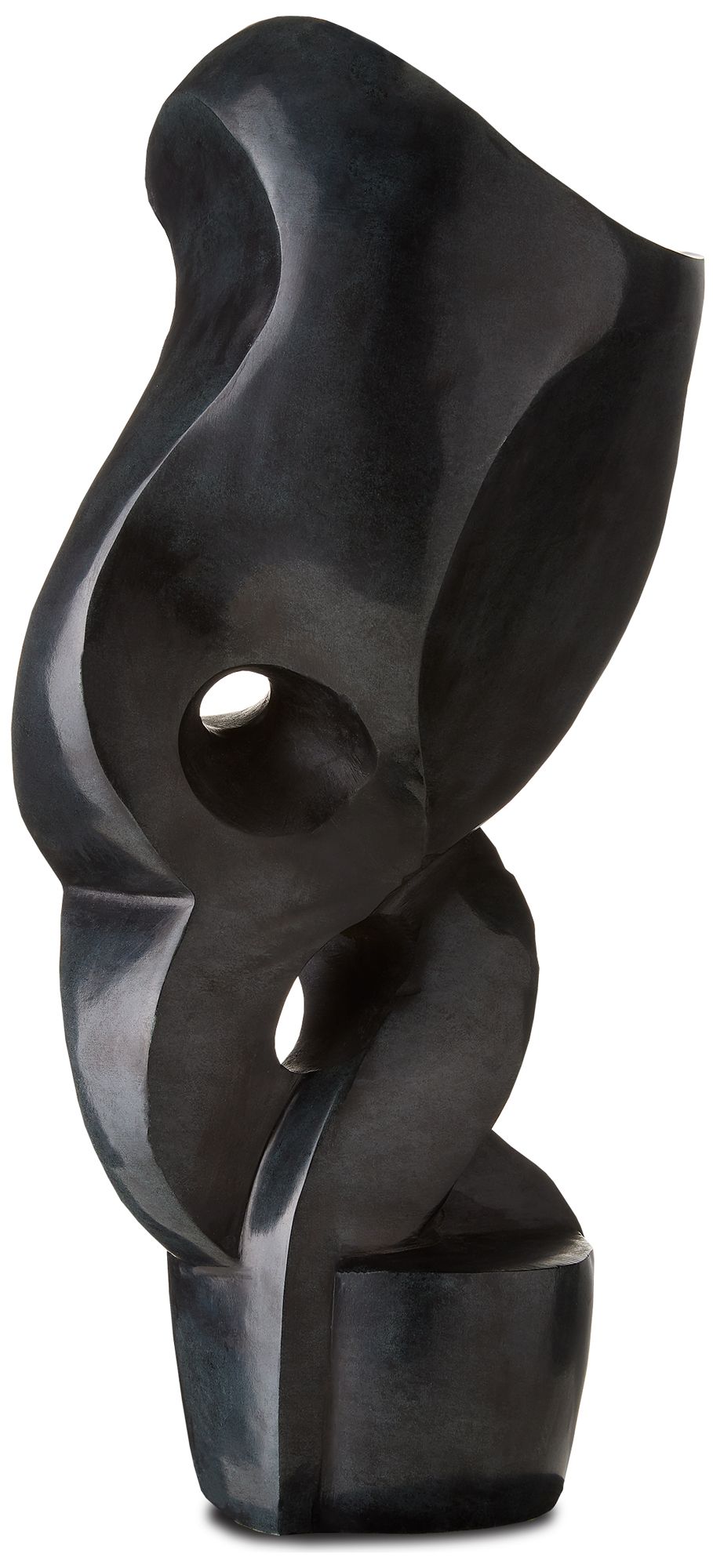Image 5 Currey & Company 7" Roland Black Marble Abstract Sculpture more views