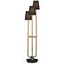 1_Currey & Company 70.5" Triptych Rattan Floor Lamp