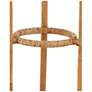 3_Currey & Company 70.5" Triptych Rattan Floor Lamp more views