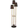 5_Currey & Company 70.5" Triptych Rattan Floor Lamp more views