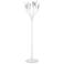 Currey & Company 71" Snowflower White Floor Lamp