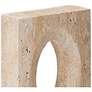 2_Currey & Company 8" Demi Travertine Bookends Set of 2 more views