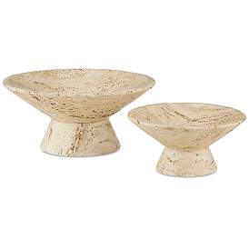 Image5 of Currey & Company 9.5" Lubo Travertine Small Bowl more views