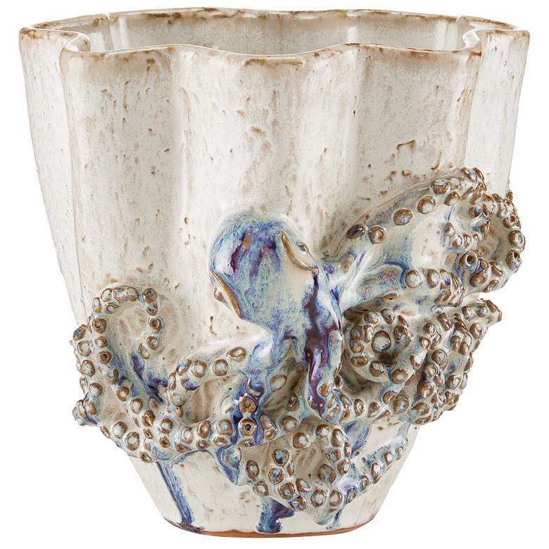 Image 1 Currey & Company 9.5" Octopus Small Vase