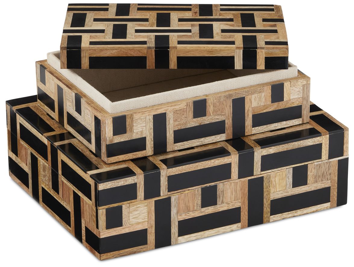 Image 5 Currey & Company Aarna Black Box Set of 2 more views