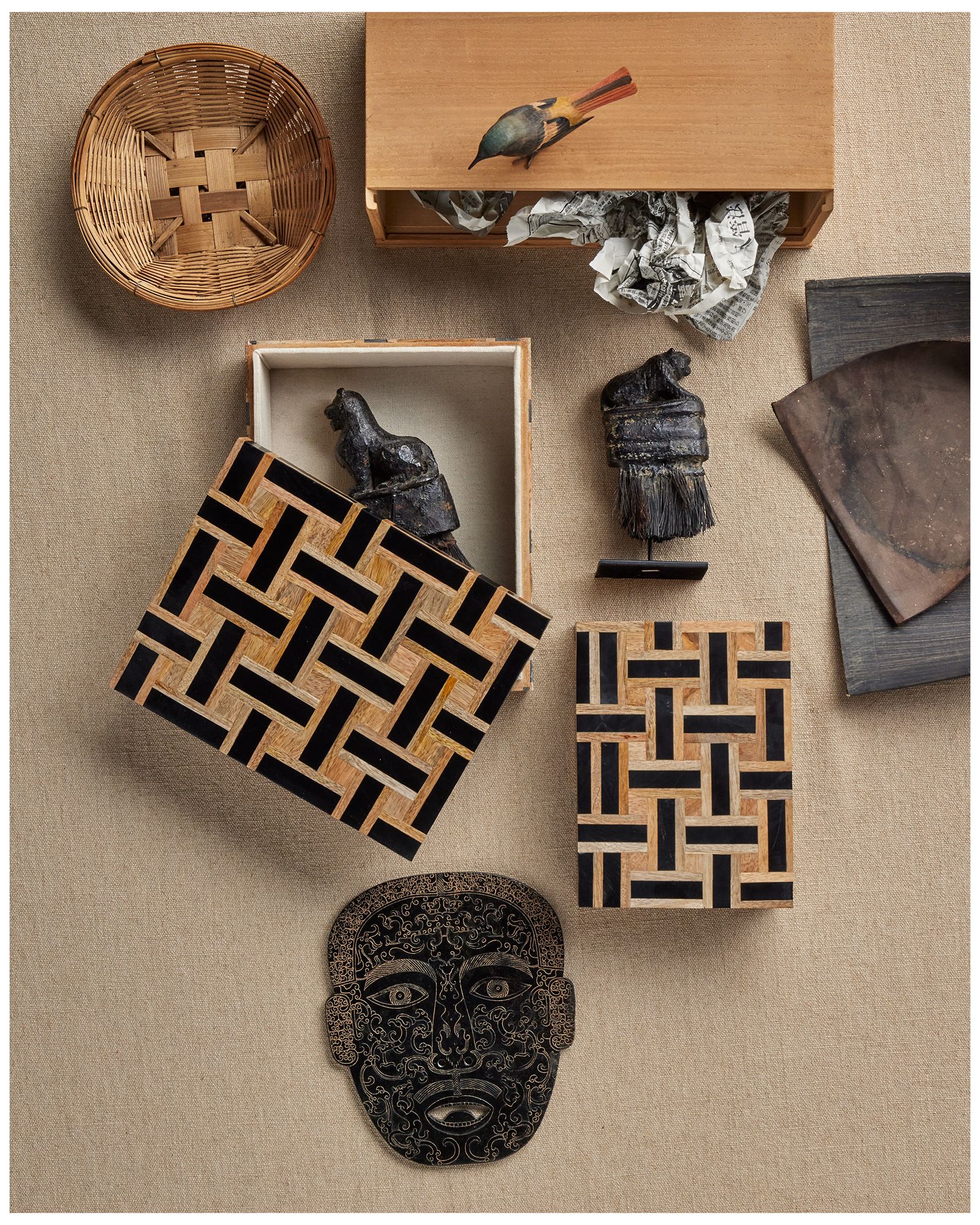 Image 7 Currey & Company Aarna Black Box Set of 2 more views