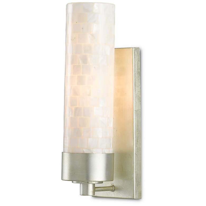 Image 3 Currey & Company Abadan Silver 1-Light Wall Sconce more views