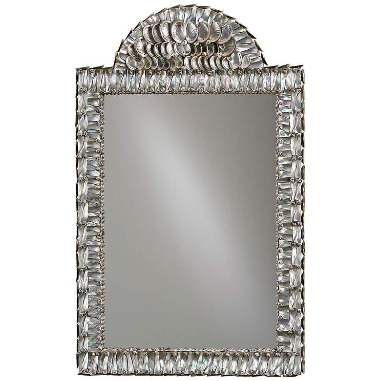 Image 1 Currey And Company Abalone 21" x 34" Shell Wall Mirror