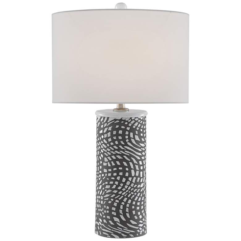 Image 1 Currey and Company Abel Concrete Column Table Lamp