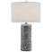 Currey and Company Abel Concrete Column Table Lamp